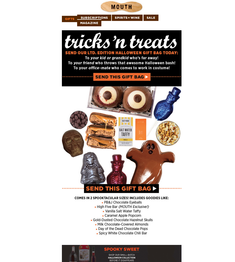 Mouth Halloween Email