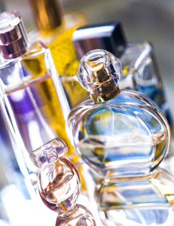 Variety of perfume bottles