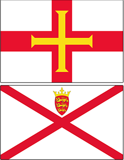 flags of jersey and guernsey