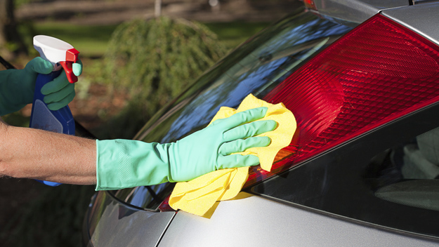 Cleaning Car Photo Credit Thinkstock