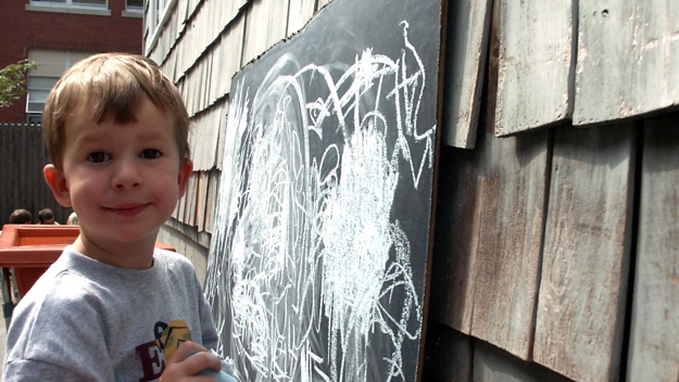 Kids Outside Chalk Photo Credit Thinkstock