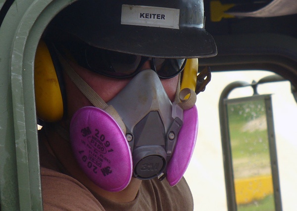 Pink Respirator respiratory protection