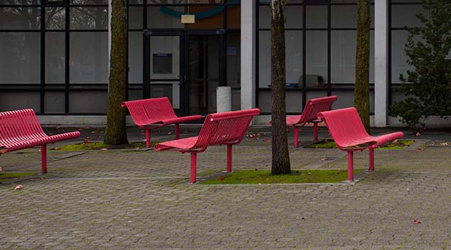 Red Benches at the Seattle Center SeattleCenter OT Best Free Attractions Near Seattle